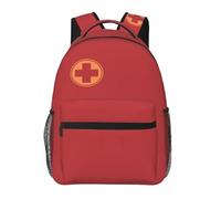 QIOEURYU Sacs à dos Sac de voyage pour hommes Femmes Filles Étudiants Médecin Symbole Rouge Spacieux Un Personnaliser Décontracté Loisirs Extérieur Cadeaux de vacances