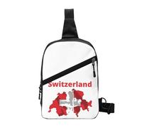 QIOEURYU Sacs à dos Suisse Suisse Drapeau Sac de poitrine Hommes Sling Bandoulière Sac de poitrine Voyage Randonnée Sac à bandoulière Loisirs Extérieur Cadeaux de vacances