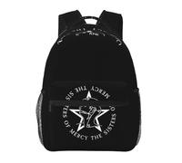 QIOEURYU Sacs à dos Texte rond Goth Les sœurs de la miséricorde Garçons Filles Sac à livres Enfants Sacs d’école Dessin animé pour enfants Sac à bandoulière Loisirs Cadeaux de vacances en plein air