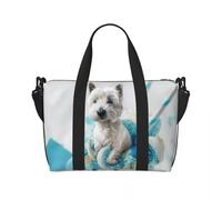 QIOEURYU Sacs de voyage personnalisé Cavalier King Charles Spaniel Tote Bag Femmes Largeacity Dessin animé Chien Gym Plage Épaule Loisirs Vacances Cadeaux