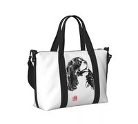 QIOEURYU Sacs de voyage Sacs à main Cavalier Spaniel Blenheim Beach Grande capacité Sac fourre-tout pour Gym Sport Femmes Shopping Duffle Sac à bandoulière Loisirs En plein air