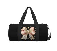 QIOEURYU Sacs de voyage Sacs à main Coquette Bow Tote Duffel Bags Weekend Carry-On Tote Luggage Bag avec fermeture éclair pour la pratique Toile pour salle de sport Sport Loisirs Plein air