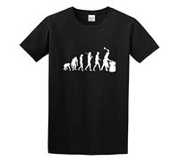 QIONG YANG Standard Edition Forgeron Forgerons Enclume Evolution Tailles T-Shirt Black M