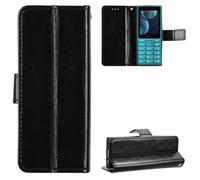 QiongniAN Compatible avec Nokia 108 4G 2024,Compatible avec HMD 200 4G 2026/105 4G Coque Housse Etui Cover Black