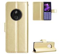 QiongniAN Compatible avec Nokia 110 4G 2024/125 4G 2024,Compatible avec HMD 210 4G 2026/110 4G Coque Housse Etui Cover Gold