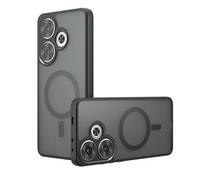 QiongniAN Compatible avec Realme GT 6T Coque de Protection,Compatible avec MagSafe,Compatible avec Realme GT Neo6 SE / GT6 5G / GT Neo6 5G Étui magnétique Antichoc pour téléphone Portable Black