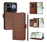 QiongniAN Compatible avec Realme P4R 5G / C100 C100X C100I 4G Brown