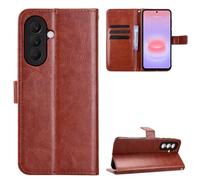 QiongniAN Compatible avec Samsung Galaxy A57 5G SM-A576B/DS Coque Housse Etui Cover Brown