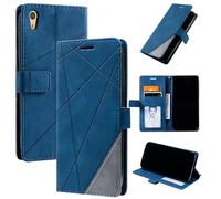 QiongniAN Compatible avec Sony Xperia L1 Étui en Cuir,Magnétique Etui Housse Compatible avec Sony Xperia L1 G3311 G3312 G3313 Étui Téléphone Blue