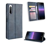 QiongniAN Coque Cuir pour Sony Xperia L3,Coque pour Sony Xperia L3,Coque pour Sony Xperia L3 I3312 I3322 I4312 I4332 Coque Housse Etui Cover Blue