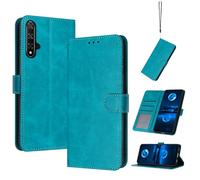 QiongniAN Coque en Cuir Compatible avec Huawei Nova 5T,Compatible avec Honor 20 YAL-L21 YAL-AL00 YAL-TL00 / Nova 5T YAL-L21 YAL-L61 YAL-L71 YAL-L61D Étui pour téléphone à clapet Coque Green