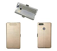 QiongniAN Coque pour Huawei P Smart FIG-L03 Fig-LX3 FIG-L23 Fig-LX2 FIG-L22 Fig-LX1 FIG-L21 / Enjoy 7S FIG-AL00 FIG-AL10 FIG-TL10 / Nova Lite 2 Fig-LA1 Coque Housse Etui Cover Pink Gold