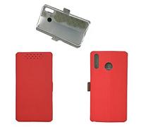 QiongniAN Coque pour Huawei P Smart+ INE-LX1 Coque Housse Etui Cover Red