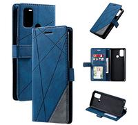 QiongniAN Coque pour Oppo A53 2020,Magnétique Etui Housse pour Oppo A53S 2020,Coque pour Oppo A53 2020 CPH2127 / A53S 2020 CPH2135 / A32 2020 PDVM00 / A33 2020 Étui Téléphone Blue