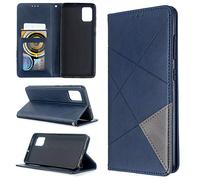 QiongniAN Coque pour Samsung Galaxy A51 Housse,Coque pour Samsung SM-A515F/DSM Galaxy A51 2019 / SM-A515F/DST SM-A515F/DSN SM-A515F/DS SM-A515F/N SM-A515U Étui à Rabat en Cuir PU Case Blue