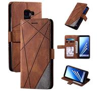 QiongniAN Coque pour Samsung Galaxy A8 2018,Coque pour Samsung SM-A530F/DS Galaxy A8 2018 / SM-A530W SM-A530F SM-A530N SM-A5300 Coque Housse Etui Cover Brown
