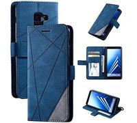 QiongniAN Coque pour Samsung Galaxy A8 2018,Coque pour Samsung SM-A530F/DS Galaxy A8 2018 / SM-A530W SM-A530F SM-A530N SM-A5300 Coque Housse Etui Cover Blue