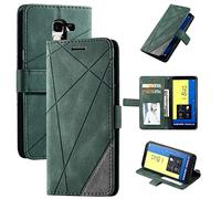 QiongniAN Coque pour Samsung Galaxy J6 2018,Coque pour Samsung SM-J600F/DS Galaxy J6 2018 / SM-J600G/DS SM-J600FN SM-J600FZ SM-J600L SM-J600N / Galaxy On6 2018 Coque Housse Etui Cover Green