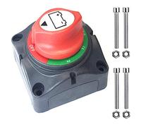 Qiorange 1-2-both-off commutateur Sélecteur Isolateur de batterie 12 V/24/48 V 200 A pour Marine Bateau RV Véhicules 4 positions (Type G 1Pcs)