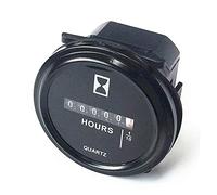 Qiorange Compteur d'Heure, Compteur Horaire Numérique Minuterie de Mise sous Tension Mécanique de Moteur Essence/Diesel 6-80V CC pour Bateau Camion Voiture