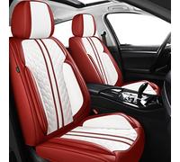 QIOZO Housse de Siege Voiture Universelle Accessoire pour Mini One Countryman F60/Cooper S R58/Cooper SD R58/Hatch Cooper R50/Hatch One R50/Hatch Cooper S R53/Hatch One D R50//Rouge