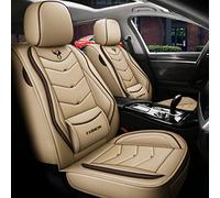 QIOZO Housse de Siege Voiture Universelle Accessoire pour Mini Tutti I Modelli Cooper Countryman Cooper Paceman Housse de siège Auto Pièces Automobiles/étanche/Beige