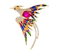 Qipao Broche pour, accessoire de revers d ' oiseau doré avec détails décoratifs chinois pour manteau, revers et association de colliers