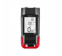 Qipeika 2 pièces - Vélo avec code table veilleuse lumière avant lampe de poche d'équitation Klaxon lumière - Rouge (base)