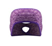 Qipeika Bandeau de protection auditive en polaire polyester confortable pour le sport, la course à pied, l'équitation, chaud et froid, violet YL-HR-K-03
