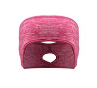 Qipeika Bandeau de protection auditive en polaire polyester confortable pour le sport, la course à pied, l'équitation, chaud et froid - YL-HR-K-04 rose rouge