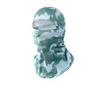 Qipeika Camouflage extérieur coupe-vent cyclisme séchage rapide maille pull cap-025 bleu-vert camouflage