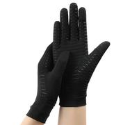Qipeika Gants de protection anti-pression antidérapants demi-doigts Gants de rééducation Sports Gants -331 écran tactile -S