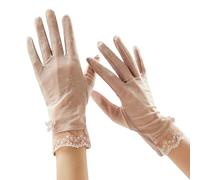 Qipeika Gants de protection solaire en soie glacée à séchage rapide respirants et hautement élastiques au toucher -145 violet clair