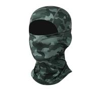 Qipeika Masque solaire en soie glacée pour le visage de sports de plein air - Camouflage nuit foncée