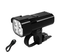 Qipeika Phare étanche GH40 en alliage d'aluminium rechargeable pour vélo de montagne