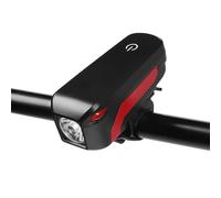 Qipeika Vélo d'extérieur T6 avec klaxon - Noir et rouge