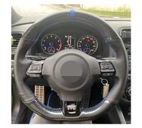 QIPEVMLZ Caches Volant pour VW pour Golf 6 pour GTI pour MK6 pour Polo pour GTI pour Scirocco R pour Passat pour CC pour Line 10 Couverture Volant Voiture Couvre Volant Voiture(Style 6)