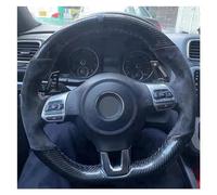 QIPEVMLZ Caches Volant pour VW pour Golf 6 pour GTI pour MK6 pour Polo pour GTI pour Scirocco R pour Passat pour CC pour Line 10 Couverture Volant Voiture Couvre Volant Voiture(Style 3)