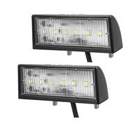 Qiping 2PCS LED Eclairage Plaque Immatriculation,LED Feux De Remorque Plaque d’Immatriculation pour 12V/24V Camion Camionnette Remorque Voiture Véhicule Caravane