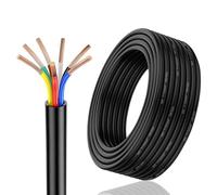 Qiping Cable Remorque 7 fils, 20M, 7 x 0,5 mm², Rond Câble 7 Fils électrique de Remorque pour Le câblage des Feux arrière de remorque,L'automobile Caravane Car Câble