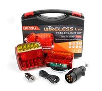 Qiping Feu remorque sans fil, kit éclairage arrière magnétique LED Feux Arrière Pour Auto Camion Tracteur Remorque Caravane, Approuvé ECE
