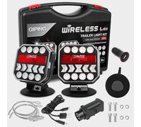 Qiping Feux arrière magnétiques sans fil à LED 12 V/24 V, rechargeable, avec certifié ECE, étanche, pour camion, tracteur, caravane