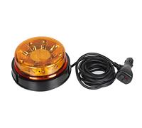 Qiping Gyrophare LED feux d'avertissement magnétique orange 6 modes 12v 24v lumière de stroboscopiques d'urgence IP67 étanche - E-mark, ECE E9 R65 R10