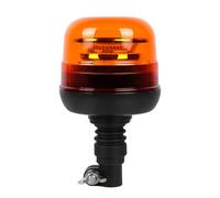 Qiping Gyrophare LED Orange, 12V/24V 10 mode feux d'avertissement IP67 étanche Marque E Homologation pour camion, camionnette, tracteur, véhicule agricole