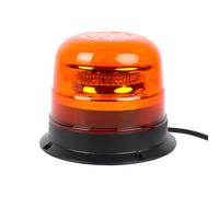 Qiping Gyrophare LED Orange, 12V/24V 10 mode feux d'avertissement IP67 étanche Marque E Homologation pour camion, camionnette, tracteur, véhicule agricole