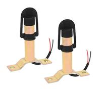 Qiping Support de gyrophare avec câble et capuchon étanche, Tracteur Support métallique pour installer des voyants d'avertissement rotatifs clignotants, Conforme à la norme DIN(2 PCS)
