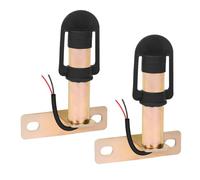 Qiping Support de gyrophare avec câble et capuchon étanche, Tracteur Support métallique pour installer des voyants d'avertissement rotatifs clignotants, Conforme à la norme DIN(2 PCS)