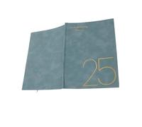 QIPUCNLYA Carnet de notes Sky Blue 2025 - Agenda hebdomadaire et mensuel, journal de voyage, agenda quotidien créatif et personnalisé