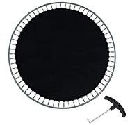 QIQIQ Tapis De Saut Trampoline 183 cm Noir Polypropylène (PP) Tampon de sécurité Accessoires Rechange