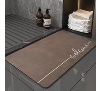 QIQIQ Tapis en Diatomite Antibactérien Microfibre Douces Absorbant l'eau pour Salle de Bain Couloir Salon et Cuisine Lavable en Machine